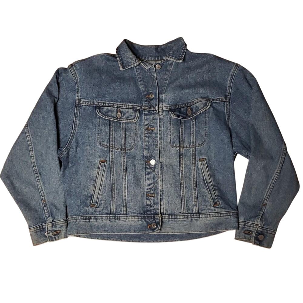VINTAGE 90s LEE DENIM JACKET WOMENS M